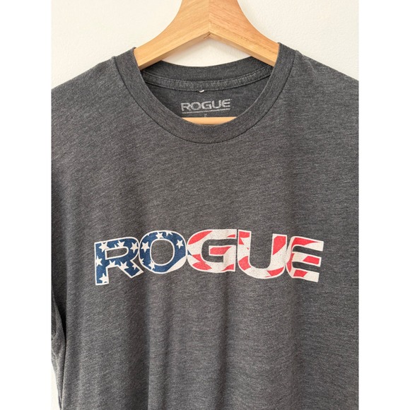 Rogue Men's Patriotic Short Sleeve T-Shirt – Grey – Size Large - Picture 2 of 4